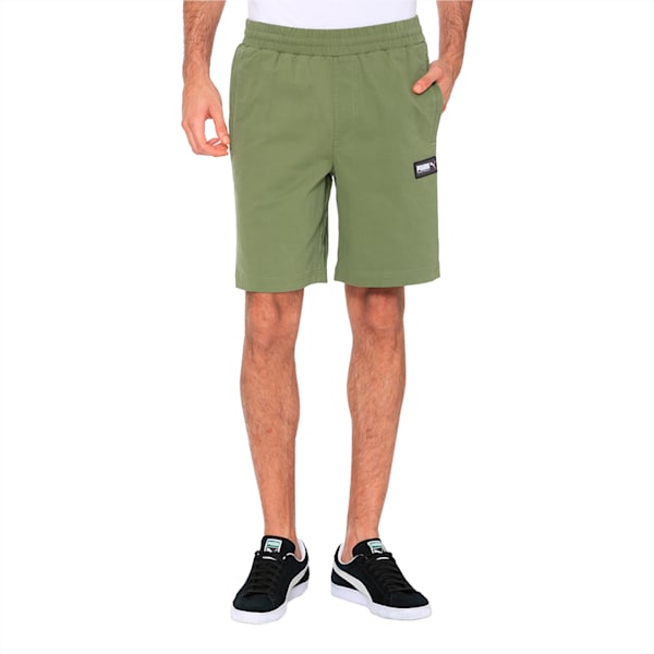 Fusion Twill 8" Men's Shorts, Olivine, extralarge-IND